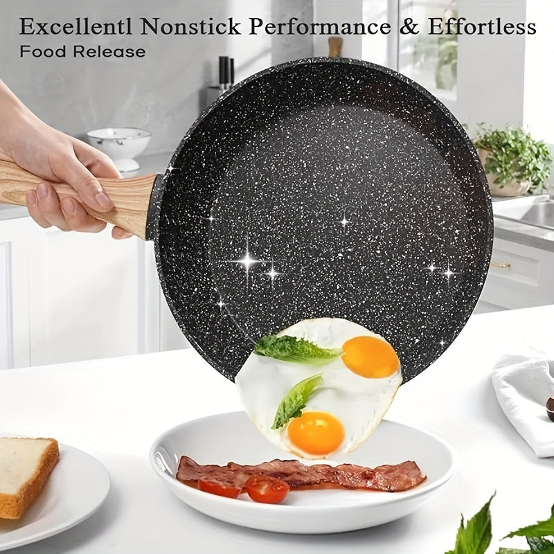 The Latest Style 12pcs Cookware Set, Non-stick Cookware Set, Including Frying Pan, Cooking Pot And Pot Lid, Compatible with All Stoves, High-quality Die-cast Aluminum Sturdy And Durable, Easy to Clean And Durable