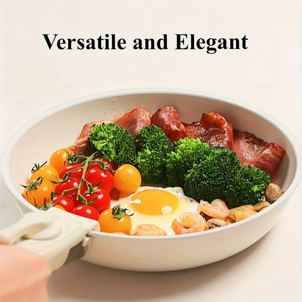 17pcs Versatile Cooking Set: Features a Ceramic Non-Stick Surface, Reduces Storage Needs by 70%, Detachable Handles Suitable for Dishwasher (Handles Excluded), Effortlessly Allows Frying, Stir-Frying, Stewing & Boiling, to Clean And Stylish.