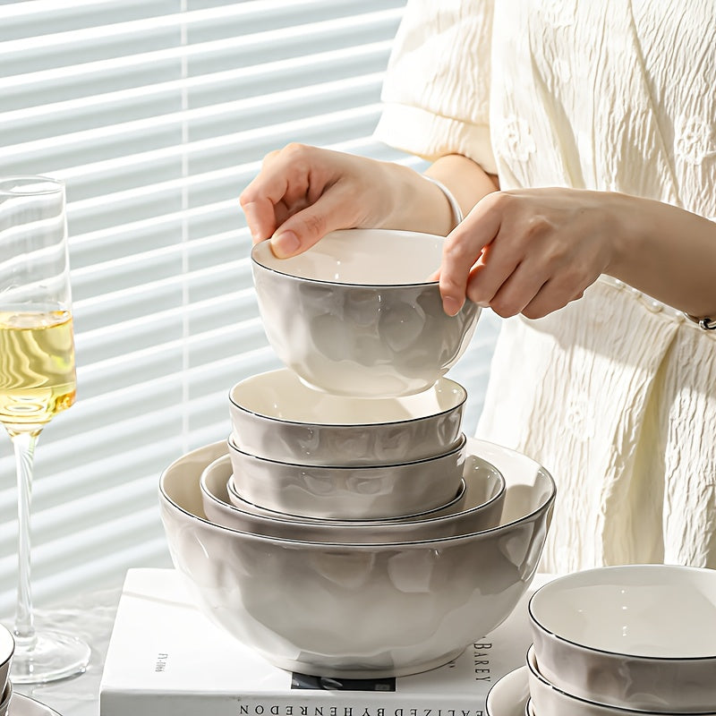 Gradient 16\u002F30pcs Ceramic Tableware Set, Luxurious And High-end, Suitable For Restaurants, Hotels, Holiday Gatherings, Etc. It Can Hold Steaks, Salads, Turkeys, Christmas And New Year Gifts, Suitable For 4\u002F6 People To Use