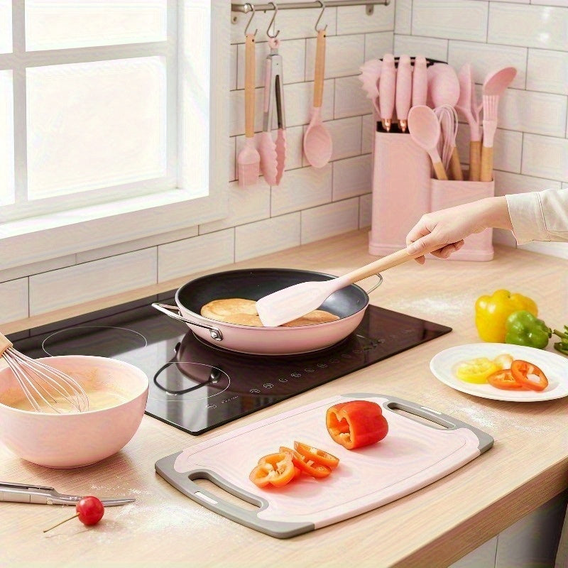 A 29pcs Cookware Collection, Including Silicone Kitchen Tools (With a Stand), Non-Stick Heat-Resistant Pots, Cake Molds, Scissors, And Cutting Boards, Is Perfect for Everyday Cooking in Home Kitchens And Is an Excellent Option for Families And Cooki